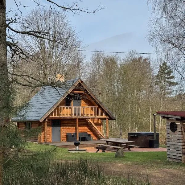 Salmiņu Pirtsmāja - Sauna House,位于Bārbele的酒店