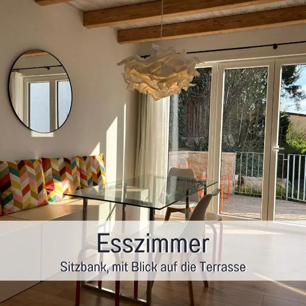 Style Stiege - kleines Haus mit sonniger Terrasse und Home Office - Perfekt für Workation，位于Remseck am Neckar的酒店