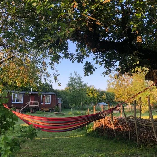 Wilde Möhre Bauwagen Sommerküche Draussen Abenteuer，位于Wallmow的酒店