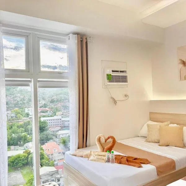 Tranquil Mountain View in Cebu City Studio unit for 1 to 4 pax with High speed WiFi Free Pool and Netflix，位于宿务的酒店