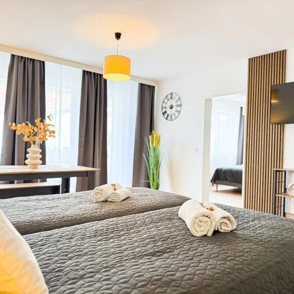 ImmoStay Waterfront Apartments - Balkon über Bremen & Parking，位于不莱梅的酒店