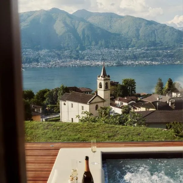 Habitat Lago Maggiore，位于Gambarogno的酒店