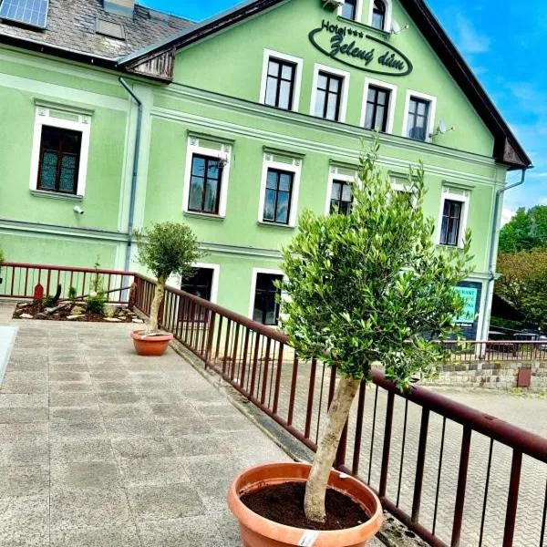 Hotel Zelený dům，位于Dolní Poustevna的酒店