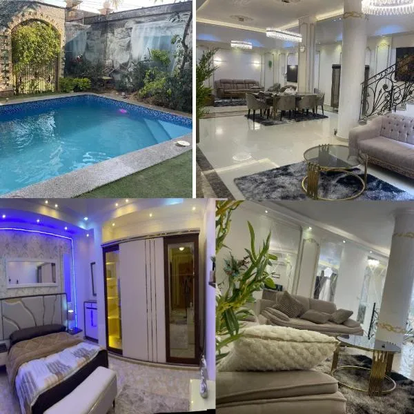 modern villa with coverable pool sheik zayed，位于Sheikh Zayed的酒店