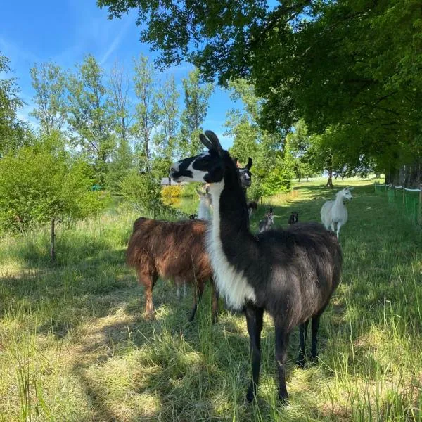 The Llama Farm France，位于Saint-Cyr-les-Champagnes的酒店