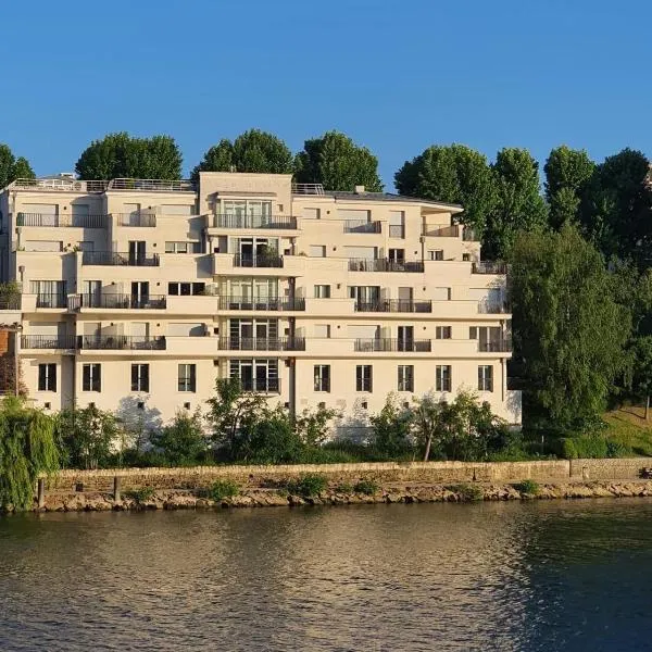 Résidences Grande Jatte, Bord de Seine, Suites 52m2 à 97m2, hôpital Américain à 600m，位于塞纳河畔讷伊的酒店