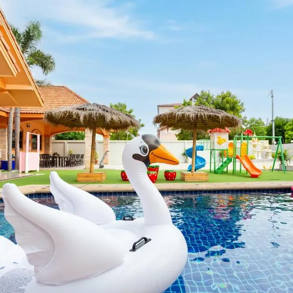 The Orange House Pool Villa Pattaya，位于乔木提恩海滩的酒店
