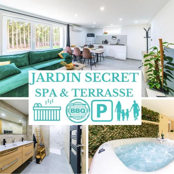 Le Jardin Secret Nature Spa parking jardin 1500m2，位于Dieulouard的酒店