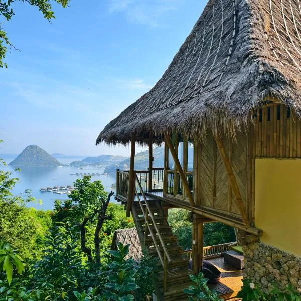 Elang Hillside Bamboo Villas，位于纳闽巴霍的酒店