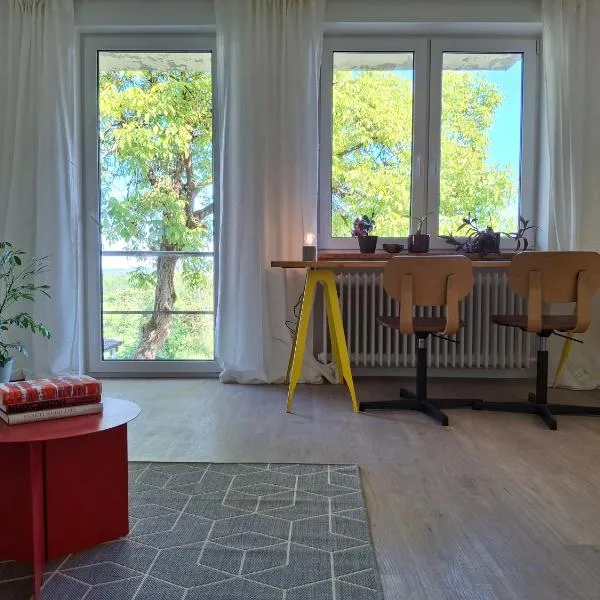 Neu renovierte Wohnung mit Traumaussicht & Natur pur，位于Schnabelwaid的酒店