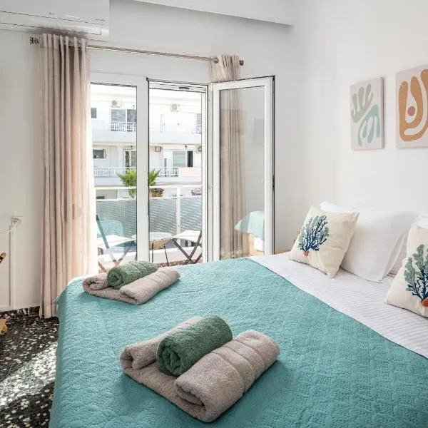 Wave 1 min walk to beach Near Kos Center，位于科斯镇的酒店