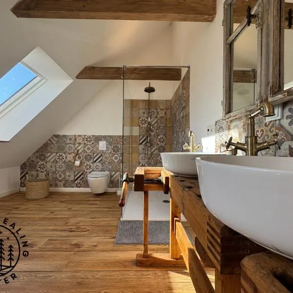 HARZER HEALING CENTER 2025 Himmlische Landhauswohnung mit Fussbodenheizung,XXL Kochinsel,XXL Regendusche,Modern,Hochwertig,Persönlich,Vollausgestattet，位于埃尔宾格罗德的酒店
