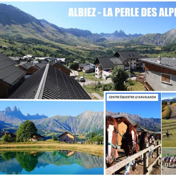 Appart - Chalet du Hameau des Aiguilles，位于艾尔比蒙通的酒店