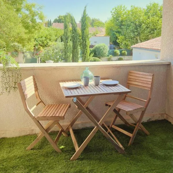 ''' Impasse d'un Instant ''' 8min Aix - Clim & Parking，位于沃内勒的酒店