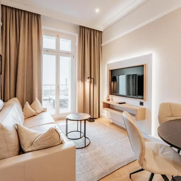 Strandhotel Kurhaus Juist，位于于斯德的酒店