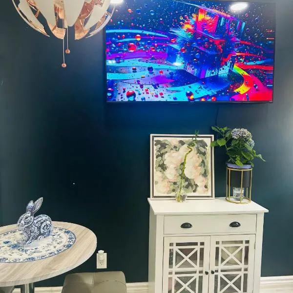 Fancy Studio Private Entrance，位于Selden的酒店