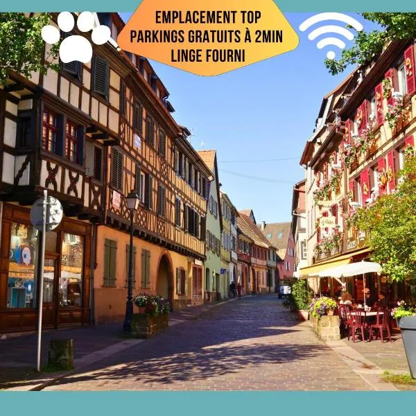 Appartement top emplacement cœur de ville, Proche parking et vignobles, Animaux bienvenus, Wifi, Linge fourni，位于巴尔的酒店