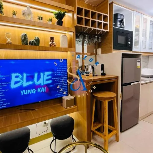 SolAzur Staycation SMDC South Residences Las Piñas with 100MBPS Wifi &NETFLIX &BAR STATION &CITY LIGHTS VIEW，位于马尼拉的酒店