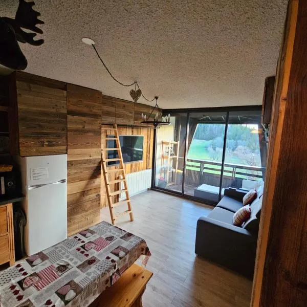Studio cabine 4 pers Cosy esprit chalet Les glovettes，位于维拉尔-德朗的酒店