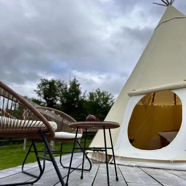Tipi nuit insolite en pleine Nature，位于Glanville的酒店