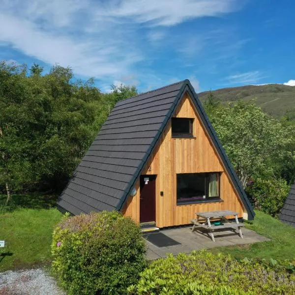1 Bedroom Cabin with Mountain & Loch Views - Quiet Location between Glencoe & Ben Nevis，位于Corran的酒店