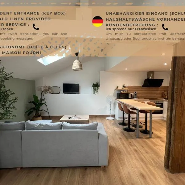 LE CONFORTABLE Sarrebourg Wifi Parking 4 personnes Proche Gare，位于萨尔堡的酒店
