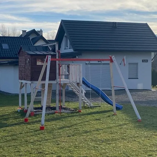 Słoneczny domek，位于Łąkta Dolna的酒店