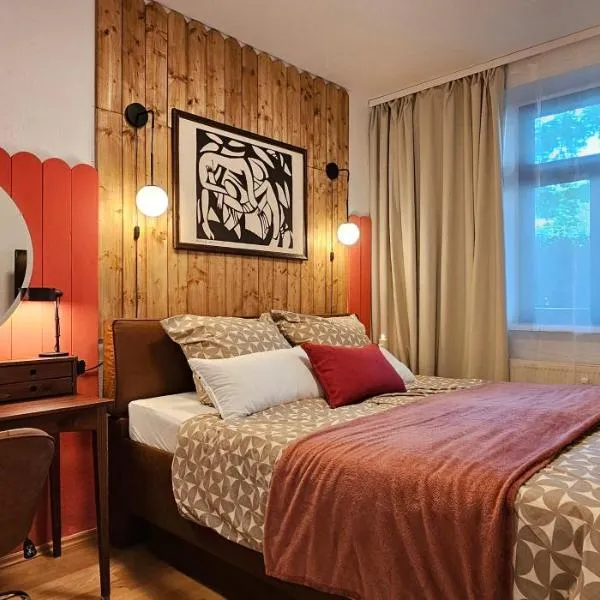 stilvolles Design Apartment in Gohlis mit WLAN,Netflix, Waschmaschine，位于莱比锡的酒店