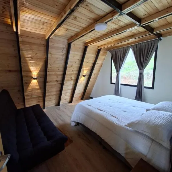 Chalets Nisa- lago de tota，位于托塔的酒店