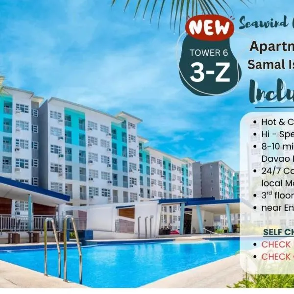 3rd floor - Sea View of Seawind Condominium，位于达沃市的酒店