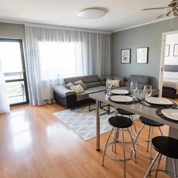 Beach apartment Karusselli 91- balcony & parking,位于派尔努的酒店
