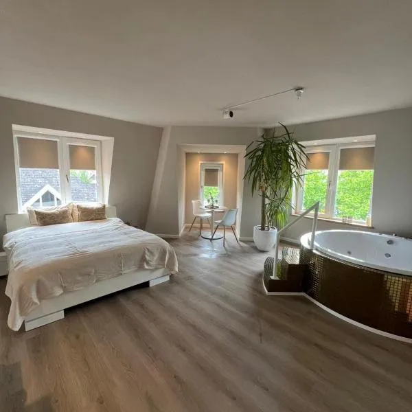 Luxury Private Spa with golden bath, cinema and sauna，位于博德赫拉芬的酒店