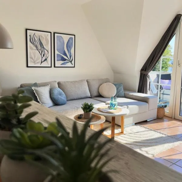 Strandliebe - Beach Apartment mit Meerblick，位于哈里斯莱的酒店