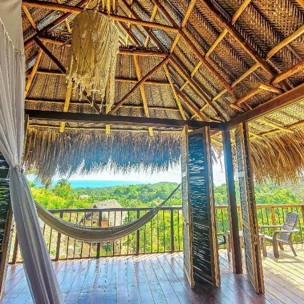 Cabaña vista al mar y jacuzzi privado，位于洛斯纳兰霍斯的酒店