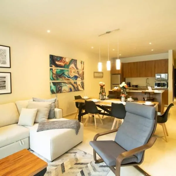 RayoDeSol Condo10min to Beach,Gym,Pool,WIFI 200MB，位于普拉亚卡门的酒店