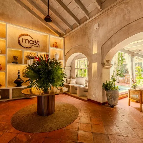 Moet Cartagena Hotel Boutique Adutls Only，位于卡塔赫纳的酒店