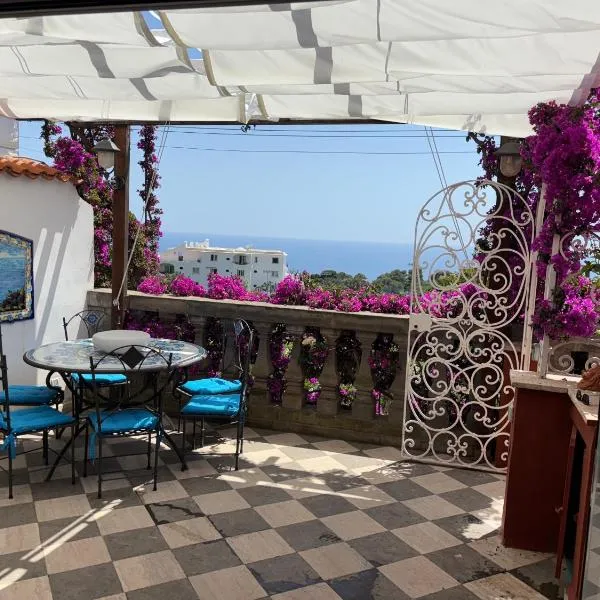 EXCLUSIVE LUXURY HOUSE "VILLA POMPEIANA" IN VIA CAMERELLE 65a CON TERRAZZA VISTA MARE，位于卡普里的酒店