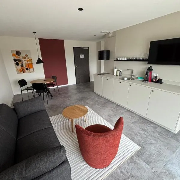 My Flats Studio Apartements - klimatisiert durch Tiefengeothermie - nahe Ravensburger Spieleland und Friedrichshafen，位于梅肯博伊伦的酒店