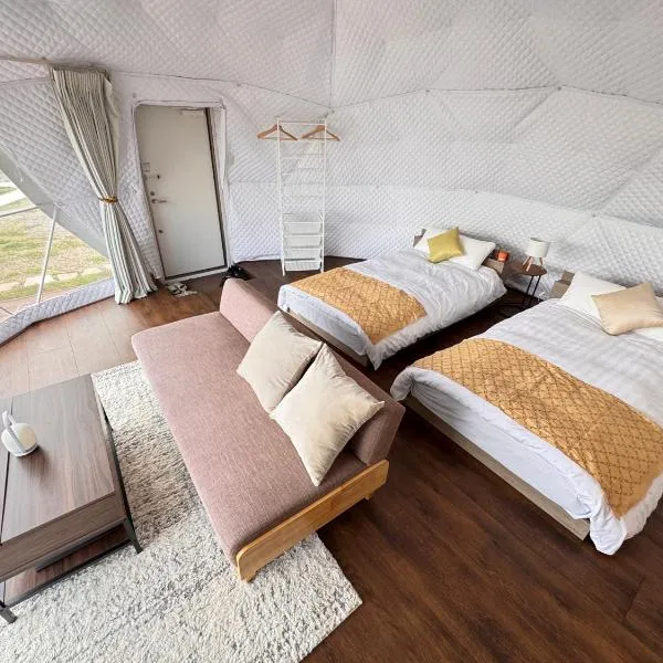YUKARA Glamping 北海道大沼公園，位于Ōnuma的酒店