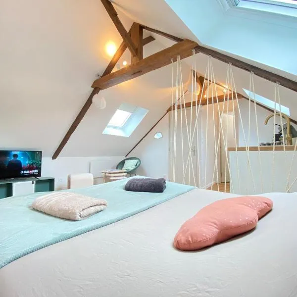 Studio La Poésie des Nuages Douceur et Légèreté à Saint-Brieuc，位于圣布里厄的酒店