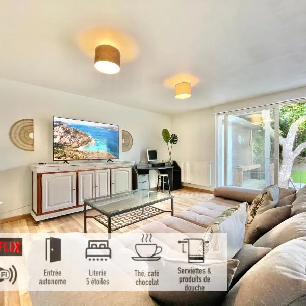 34 - Maison de plain pied & son jardin verdoyant proximité Vieux Lille，位于蒙桑巴勒尔的酒店