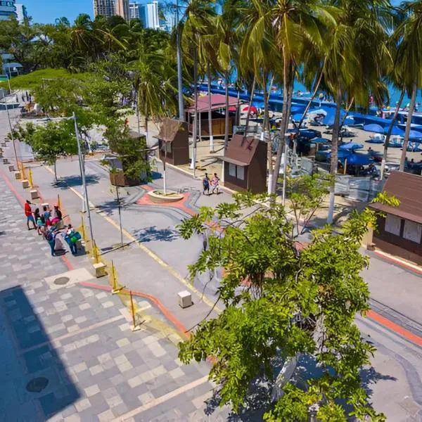 Apartamento Rodadero NO PAGAS MANILLA MAR A 250MTS，位于Rodadero的酒店
