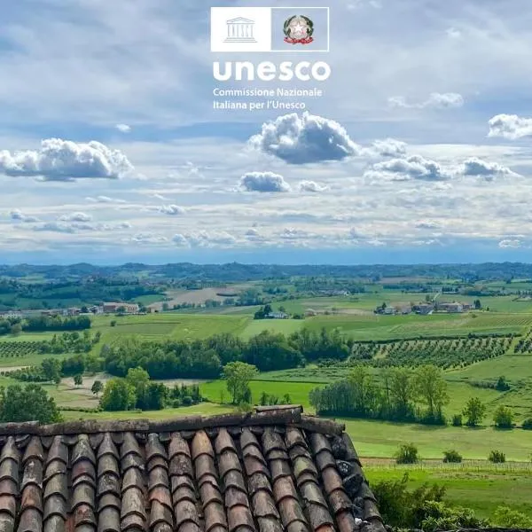 Panoramic Monferrato Villa with Amazing Views，位于Murisengo的酒店