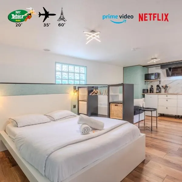Studio calme proche CDG & Parc Astérix - Accès A1 à 5min，位于Saintines的酒店
