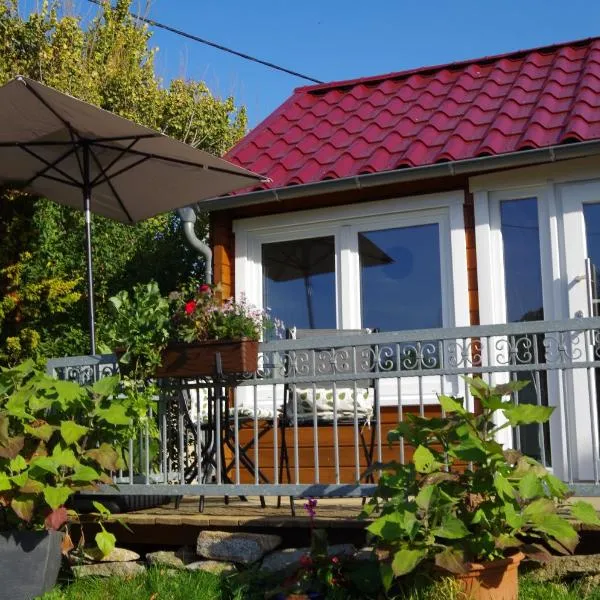 gemütliches Tiny House mit Sauna, Kamin und Fahrradgarage，位于Steina的酒店