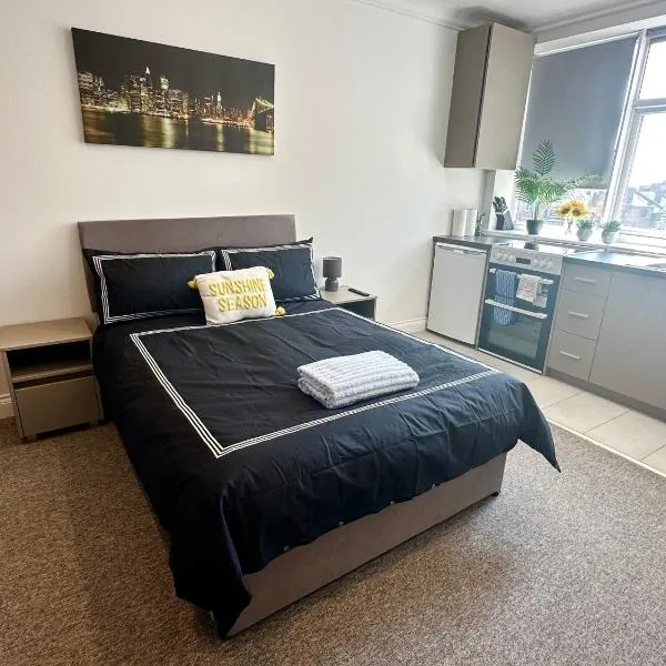 Sunny Modern, Private Apartment,15 Mins To Central London，位于亨顿的酒店