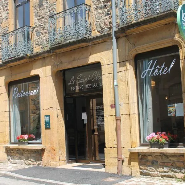 Logis Hôtel Le Saint Clément，位于Saint-Clement-sur-Valsonne的酒店