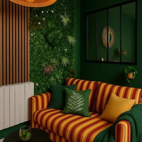 Appartement ambiance tropicale，位于圣布里厄的酒店