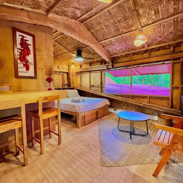 Fully Private, Beach Access, Native Cottage, Queen Bed, AC, Starlink WiFi，位于卢纳将军城的酒店