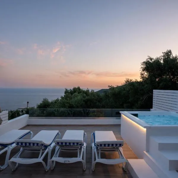 Elaia's Villas Hot Tub & Seaview，位于帕尔加的酒店